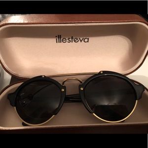 Illesteva Milan Sunglasses Black